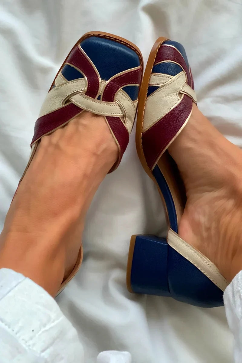Tri-Color Slip-On Flats | Style Name