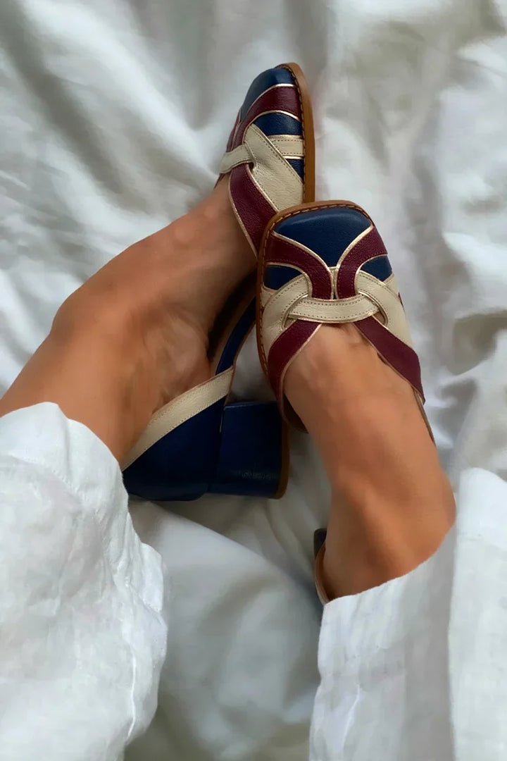 Tri-Color Slip-On Flats | Style Name