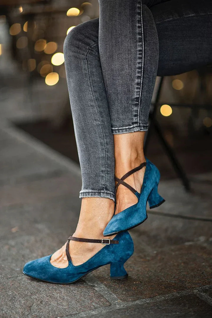 Chic Strap Mid-Heeled Shoes