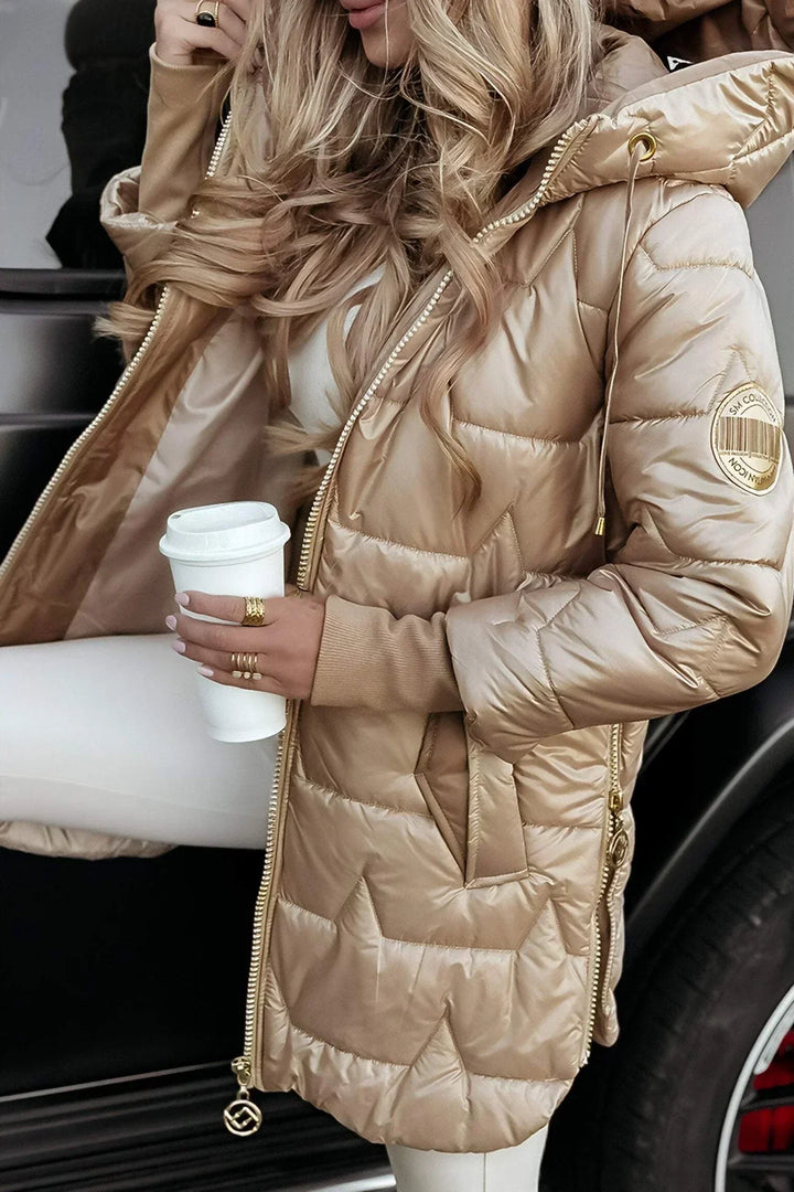 Savrani™ | Elegant Winter Coat with Hood and Padding
