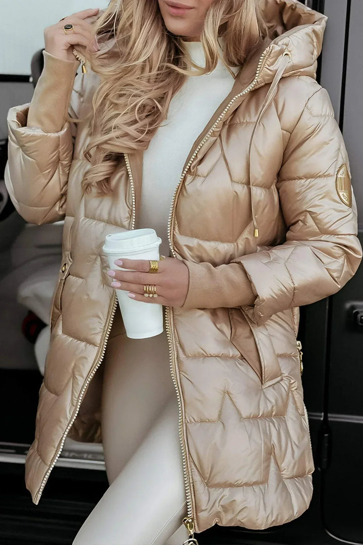 Savrani™ | Elegant Winter Coat with Hood and Padding