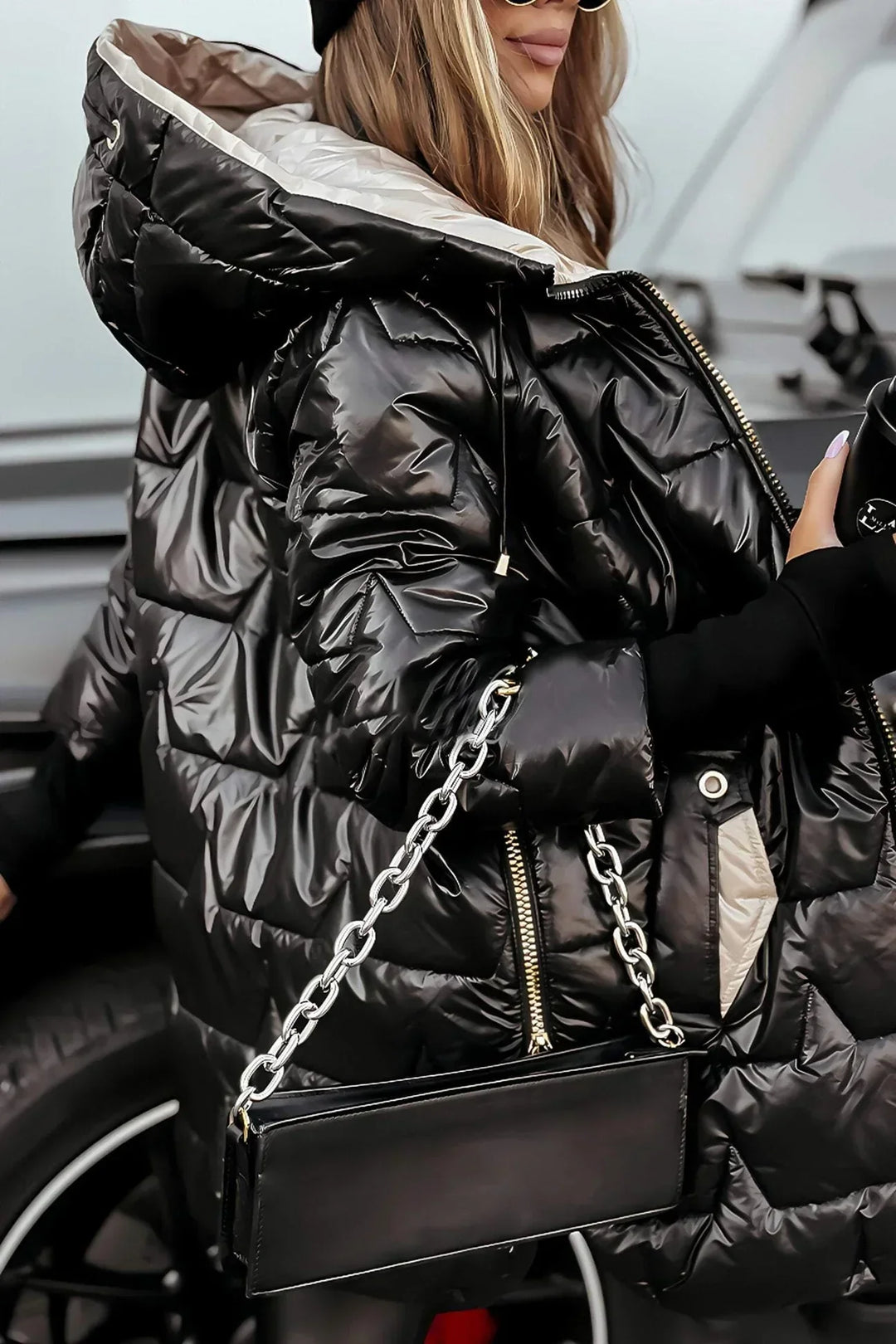 Savrani™ | Elegant Winter Coat with Hood and Padding