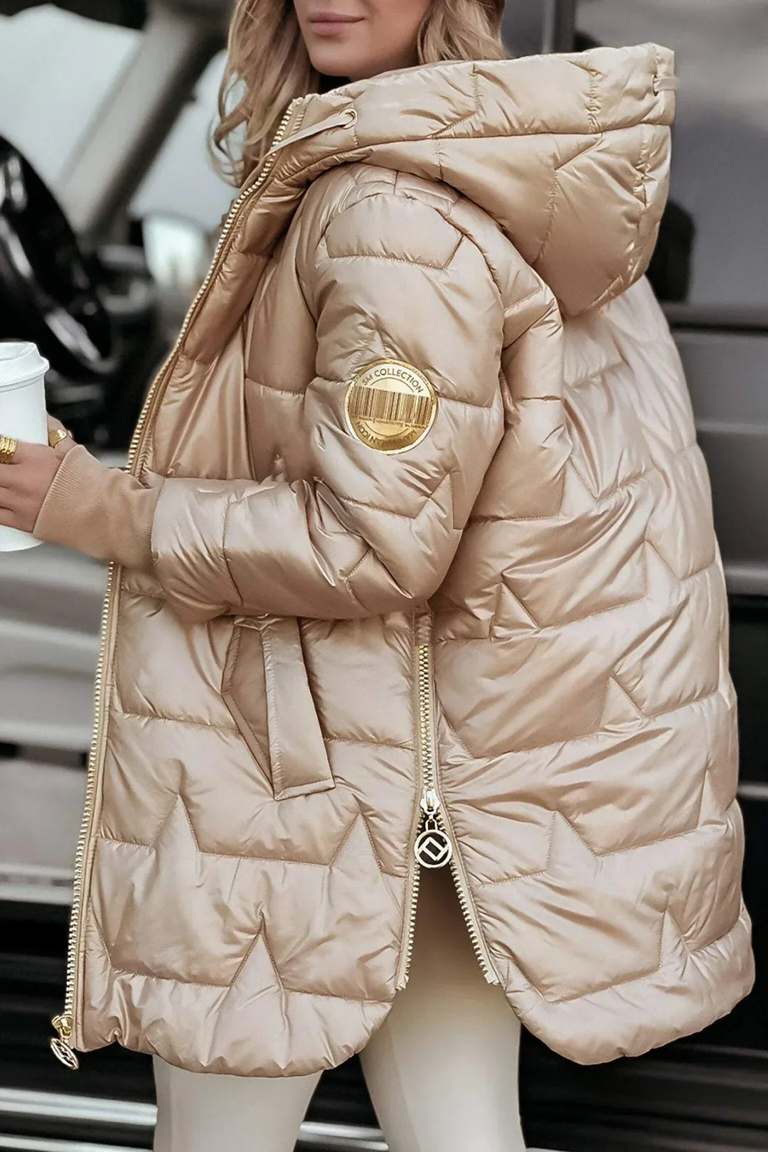 Savrani™ | Elegant Winter Coat with Hood and Padding