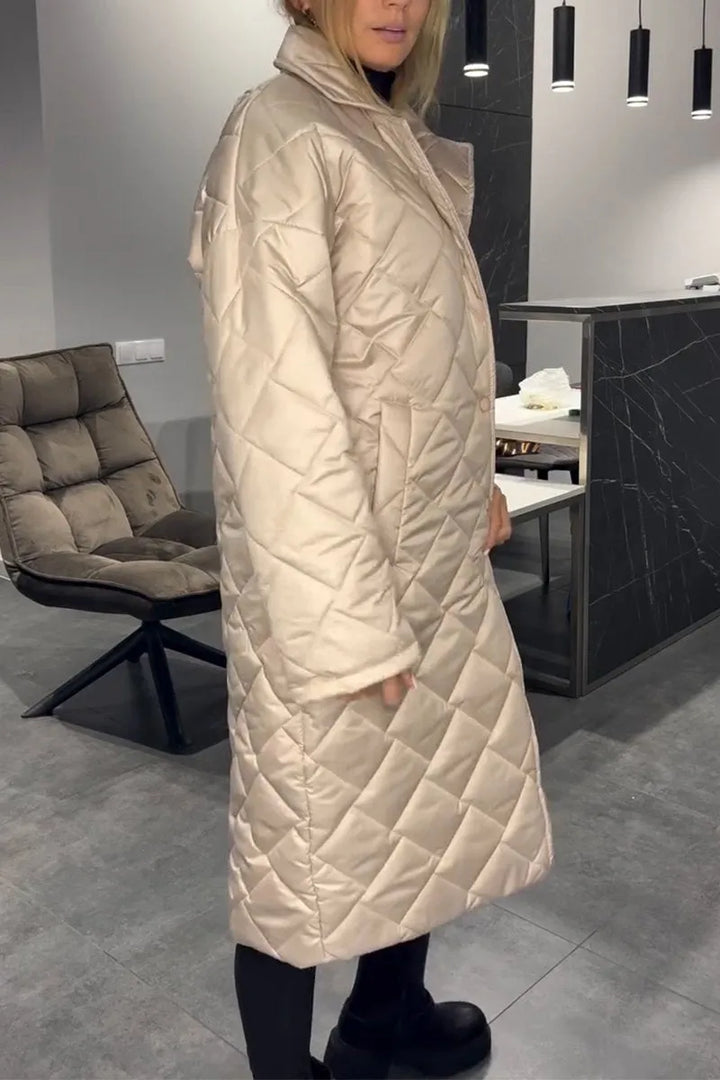 Mika™ – Reversible Coat with Quilting and Leopard Lining