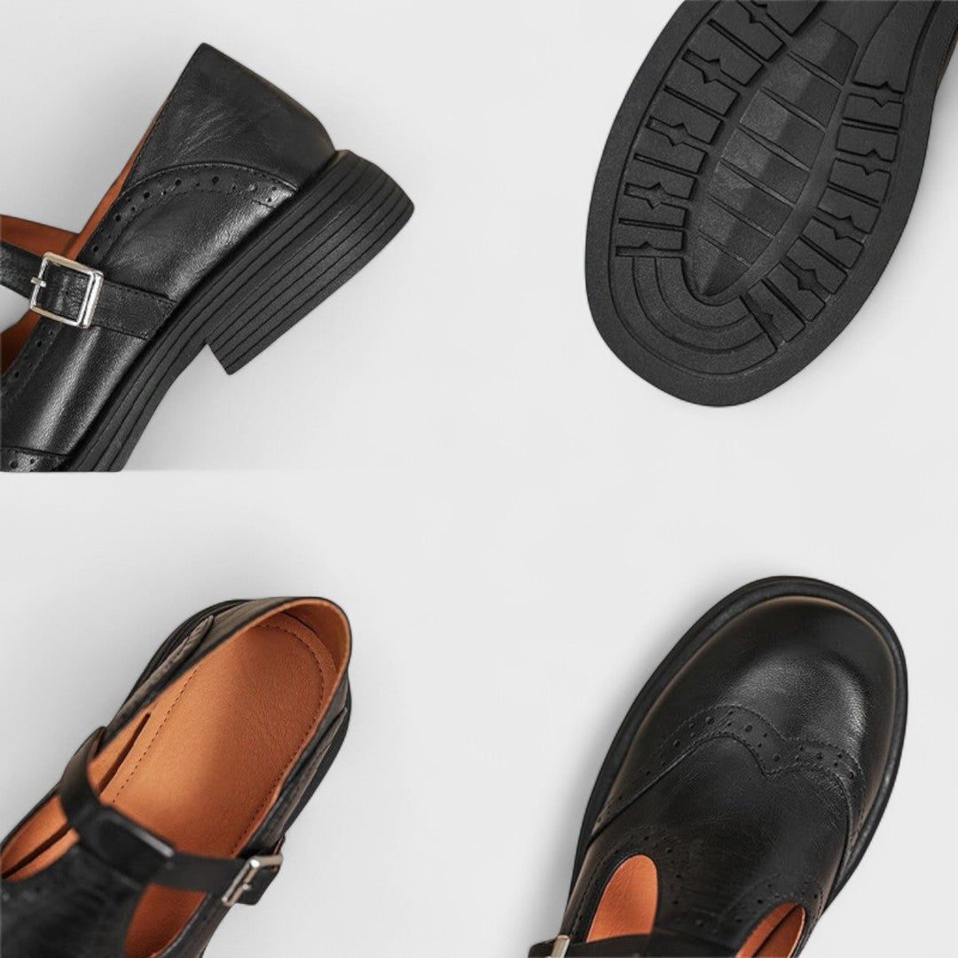 Elisa - Elegance and Comfort Leather Heels