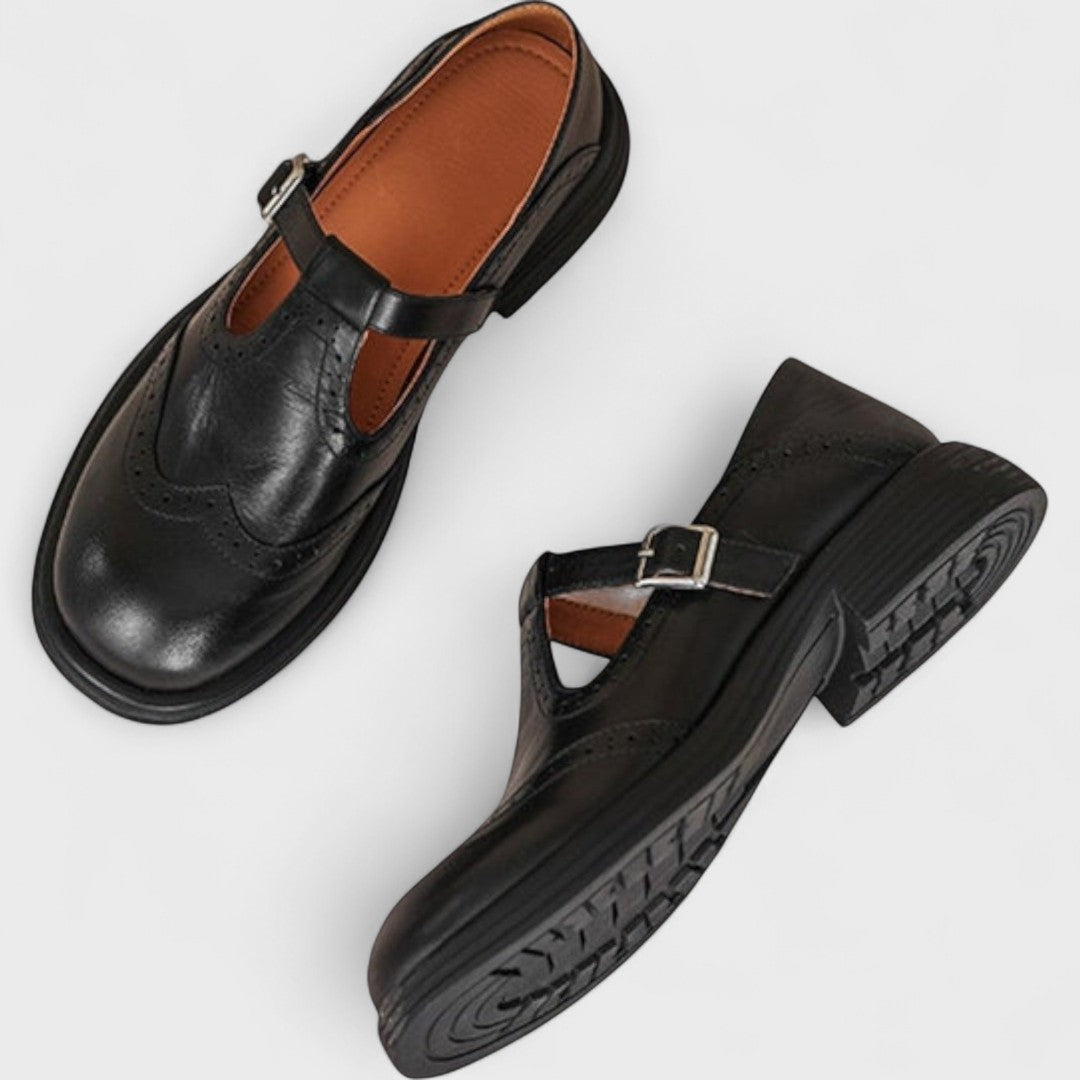 Elisa - Elegance and Comfort Leather Heels