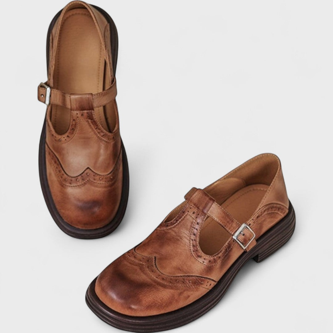 Elisa - Elegance and Comfort Leather Heels